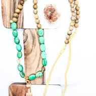 Turquoise Sandalwood Mala