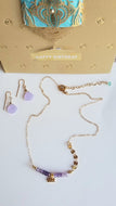Happy Birthday, Aquarius ♒️ (Amethyst & Gold with purple)