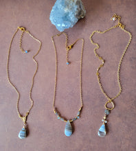Load image into Gallery viewer, Glacier Lake Designs 💧 (Blue &amp; Gold &amp; Pearls)
