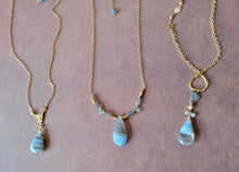 Load image into Gallery viewer, Glacier Lake Designs 💧 (Blue &amp; Gold &amp; Pearls)
