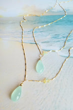 Load image into Gallery viewer, Sky-blue Reveries: Opal Accent Chalcedony (Gold, Silver, Blue)
