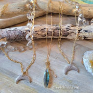 Crescent Moon: Mixed Metals (Gold & Silver)
