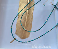 ✧ December Turquoise: Confetti Gold & Diamonds (turqoise and gold) ✧