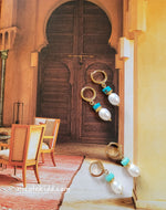 Pearls with Turquoise & Amazonite Garnish