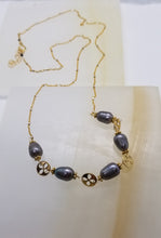 Load image into Gallery viewer, Pearly Grace (Gray Pearls &amp; Gold)
