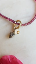 Load image into Gallery viewer, Pink Promise: Messenger of Love 💜(Silver &amp; Gold &amp; Pink 🌸Garnet)

