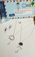 Spring Rain: Blue Cloud (Silver & Sky Blue Aquamarine / March Birthstone)