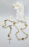 Radiate your Inner Madonna❤🙏📿: Solar Plexus- Rutilated Quartz Rosary (Gold & Silver)