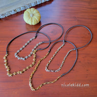 SPIKY Elegance (Leather with Gold or Silver)