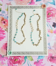 Load image into Gallery viewer, Apatite Confetti (Gold &amp; Blue Turquoise)
