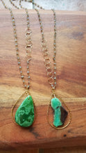 Load image into Gallery viewer, Verdant Beauties 🌴 for Truth &amp; Abundance: Chrysoprase &amp; Green Jade (Gold)
