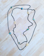 Labradorite on Gunmetal