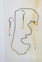 Load image into Gallery viewer, Herkimer Diamonds on Oxi Silver Chain (short)

