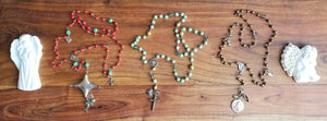 Radiate your Inner Madonna❤🙏📿: Coral Hill Tribes Rosary (Red & Silver)