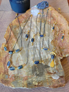 Kyanite Elegance (Mixed Metal & Gold & Denim Blues)