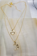 Starburst with Gold Crescent Moon Duo