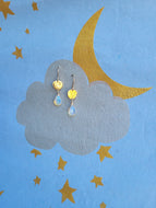 Opal Gold Cloud Earrings