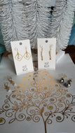 Pearl Delights (White Freshwater Pearl Sticks & Gold & Gray Baroque)