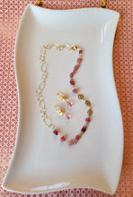 Load image into Gallery viewer, Wise Compassion: Pink Tourmaline Nuggets on Gold
