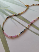 Load image into Gallery viewer, Royal Wisdom: Multi-hue Sapphires Minimalist (Blue Green Pink Gold)

