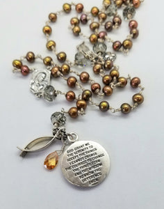 Radiate your Inner Madonna ✞🙏📿: Serenity Rosary (Gold, Copper & Silver)