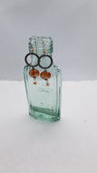 Sunstone Circles (Orange & Oxidized Silver)