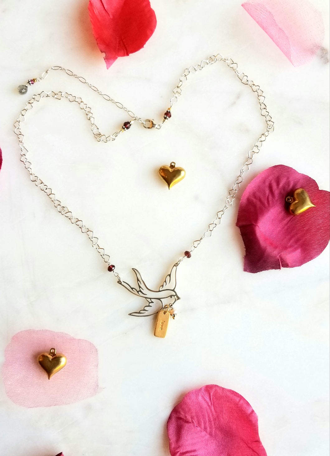 Swallow 🐦💌: Messenger of Love & Hope (Silver & Gold, Blue & Pink)