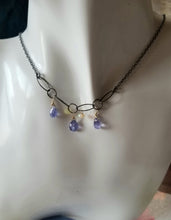 Load image into Gallery viewer, Tanzanite Trio (Pantone 2022 - Periwinkle blue with Opals - December birthstone)
