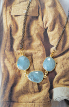 Load image into Gallery viewer, Dreamy Elegance (Mixed Metal &amp; Gold &amp; Aquamarine)
